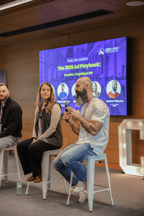 Landon Poburan at the Canadian Digital Marketing Summit