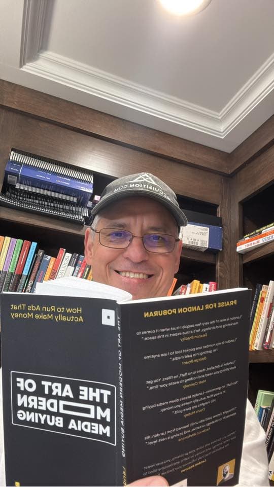 Aaron with the book