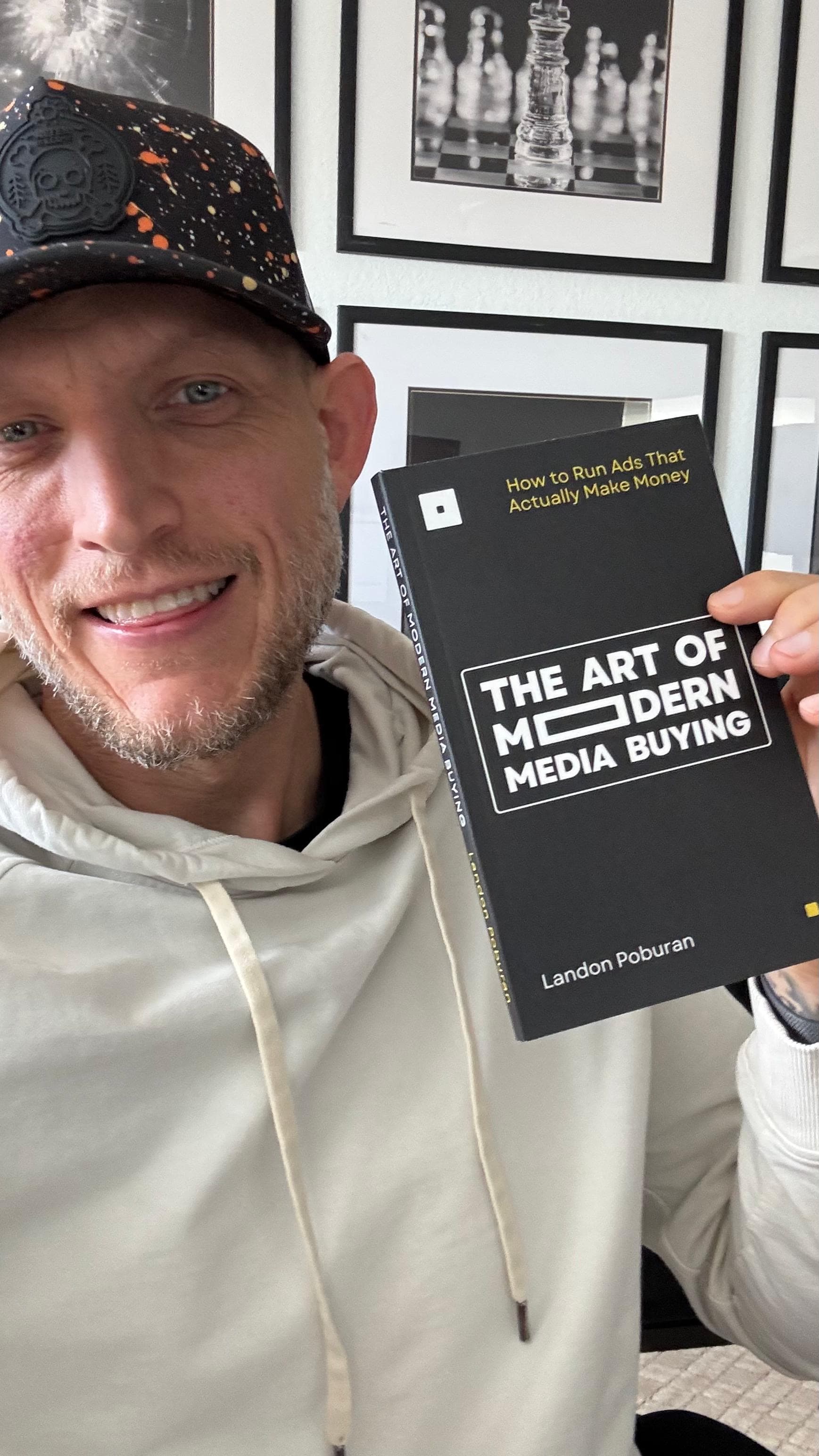 Josh with the book