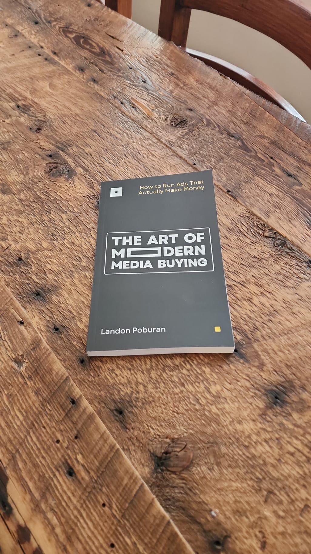 Mike with the book