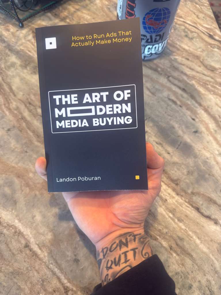 Tyler with the book